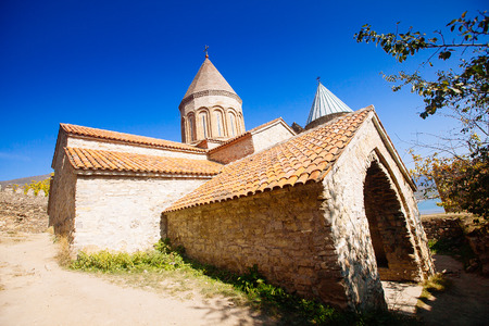 Ananuri Castle with Church on the bank of lake, Georgia country