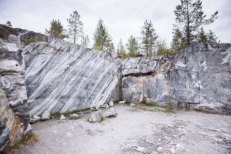 Marble Canyon Ruskeala. Sortavala region of the Republic of Karelia. A former marble quarryの写真素材