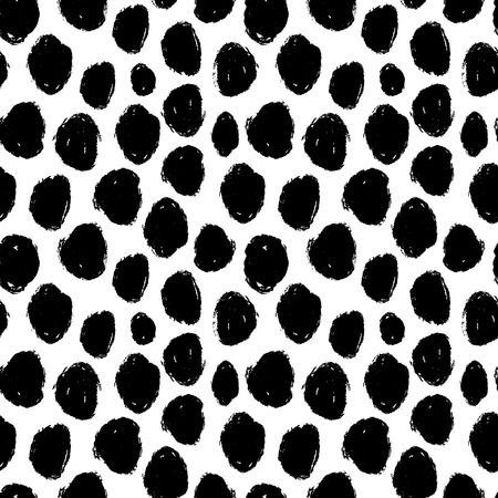 Black and white hand drawn seamless pattern with animsl skin.のイラスト素材