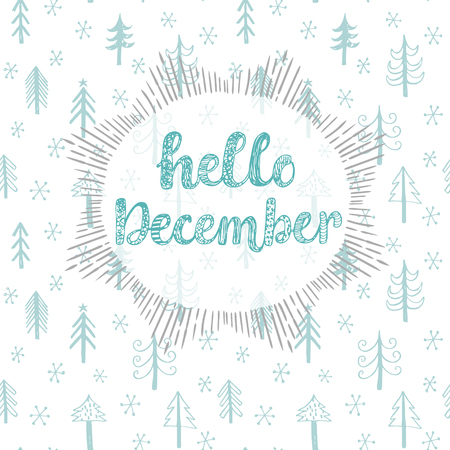 Hello December. のイラスト素材