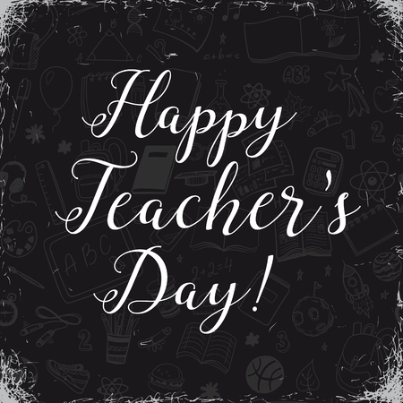 Happy Teachers day greeting cardのイラスト素材