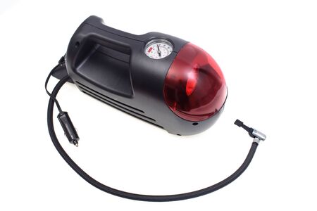 The compressor for pumping automobile tiresの写真素材