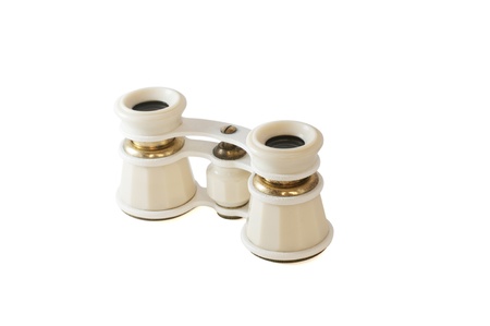 white opera glasses の写真素材