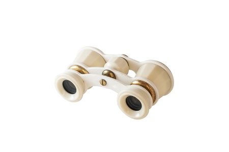 white opera glasses の写真素材