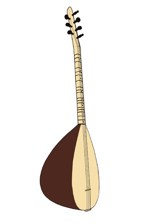 Turkish baglama のイラスト素材