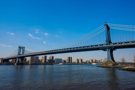 Manhattan Bridge, New York USAの写真素材