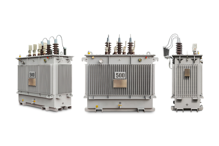 Three phase (500 kVA) hermetic sealed type with nitrogen gas cushion oil immersed transformer,...