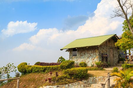 NAN, THAILAND - 17 FEBRUARY 2015 - Lodging houses at Khun Sathan National Park in Nan province,...