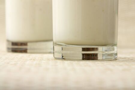 Banana lassi which is a typical Indian drink.の写真素材