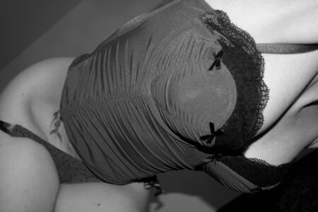 erotic body parts of a young beautiful womanの写真素材