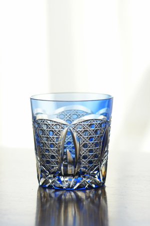 Edo kiriko, Japanese taditional glassの写真素材