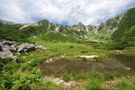 Senjojiki Cirque in Nagano, Japanの写真素材