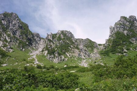 Senjojiki Cirque in Nagano, Japanの写真素材