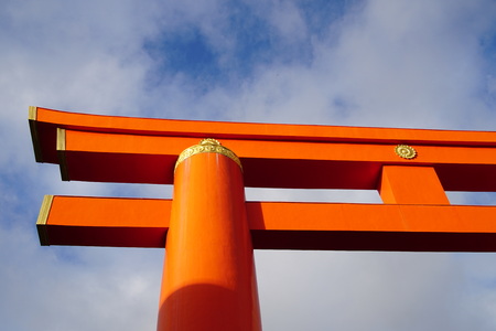 Heian Shrine at Kyoto, Japanのeditorial素材