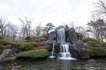 Waterfall in japaneseのeditorial素材
