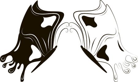 abstract butterflyのイラスト素材