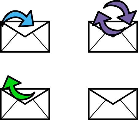 mail iconsのイラスト素材