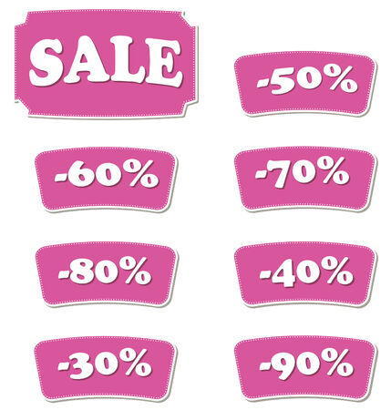 Discount labelsのイラスト素材
