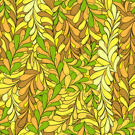 Abstract Seamless vector pattern background with leaves. Hand drawn natural elements for all kinds of invitations, logo, cards and graphic designs. Wedding elements and save the date cards.のイラスト素材