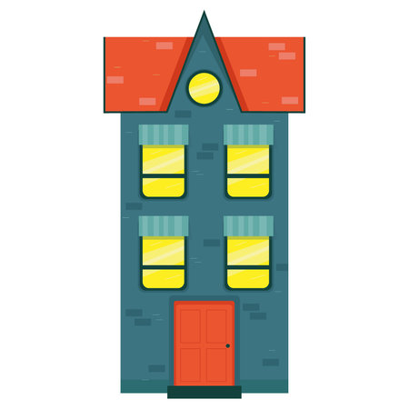 house flat icon. flat styleのイラスト素材