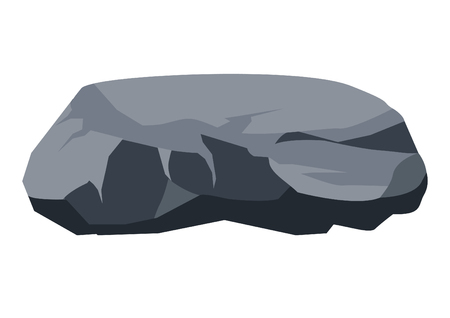 cute big gray stone for decoration and be part of image,vector illustrationのイラスト素材