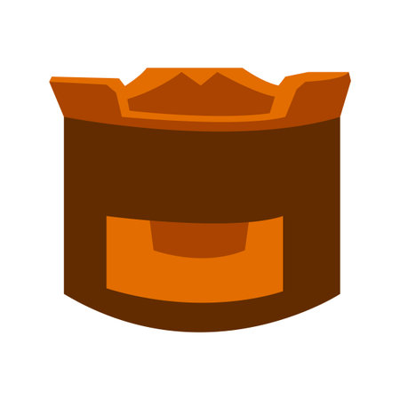 Charcoal stove of thai used style with isolated white background,vector illustrationのイラスト素材