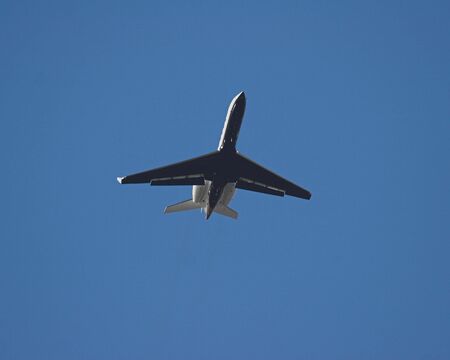 Passenger jet taking offの写真素材