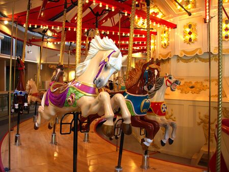 vintage carouselの写真素材
