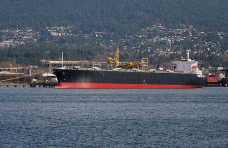 freighter at anchorの写真素材