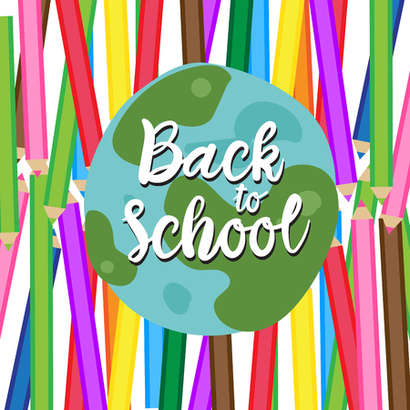 back to school vector design, school vector collection designのイラスト素材