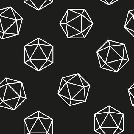 Hexagon seamless pattern line model vector geometric designのイラスト素材