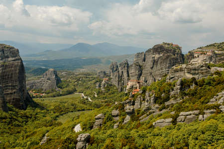 Holy Monastery of Rousanou in Greece, Meteora. High quality photoの写真素材