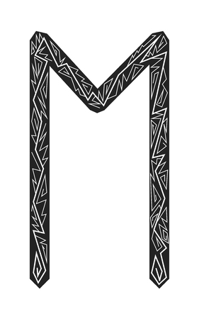 Vector Of Rune Ehwaz Ancient ID 1 124011517 Royalty Free Image 