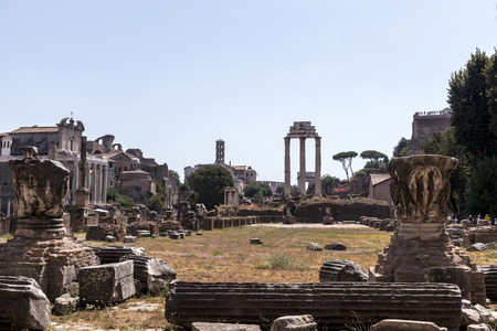 View of Roman Forum, Rome, Italyの写真素材