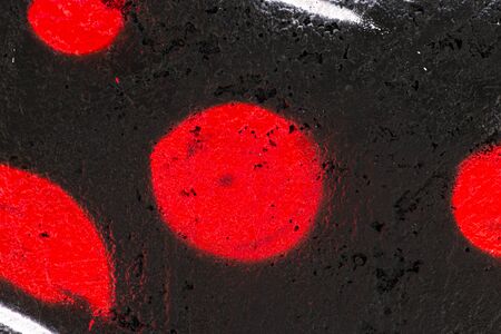 Abstract. Detail view of paint on the wall. Spainの写真素材