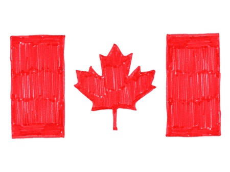 National flag of Canadaの写真素材