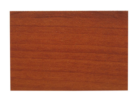 Faux wood sample isolated over white の写真素材