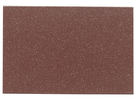 Brown painted metal sample isolated over white の写真素材