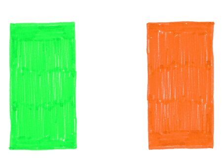 National flag of Irelandの写真素材