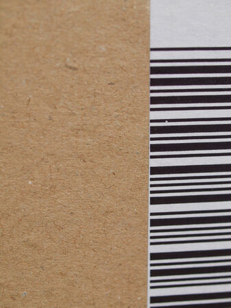 Detail of a bar code for product identificationの写真素材