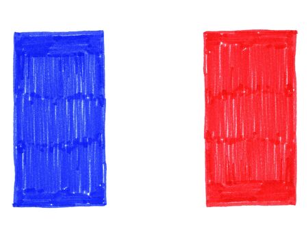National flag of Franceの写真素材