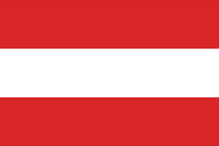 The national flag of the country of Austriaの写真素材