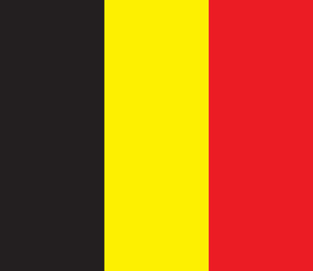 The national flag of the country of Belgiumの写真素材