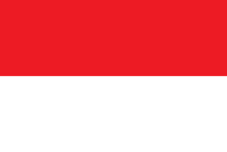 The national flag of the country of Indonesiaの写真素材