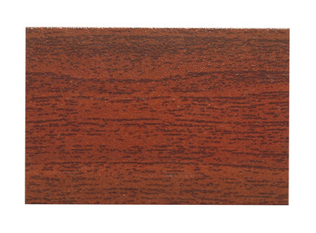 Faux wood sample isolated over white backgroundの写真素材