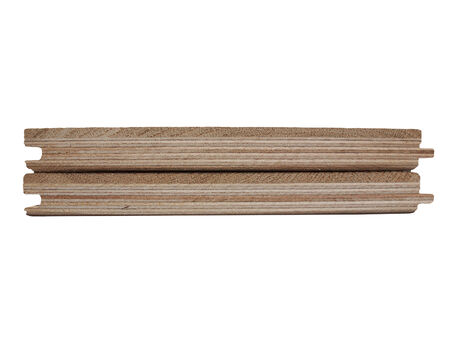 Construction of a wooden floorの写真素材