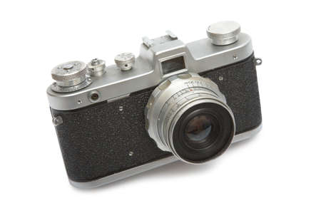 The old camera on a white background