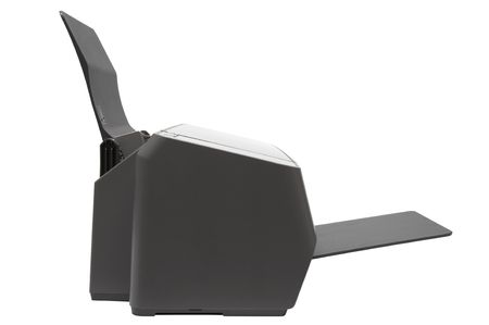 The modern inkjet printer on a white background