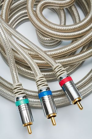 component video cable with a gold covering