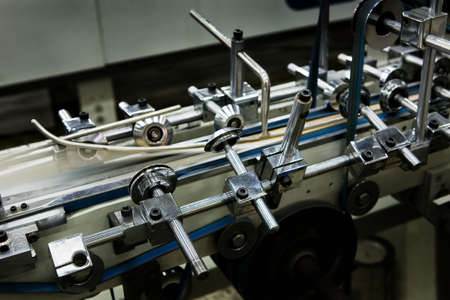 The equipment for a fastening of magazines in a modern printing の写真素材